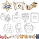 30Pcs Rosh Hashanah Color Your Own Magnets Art Craft Kits for Kids, One Size