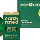 Earth Rated Dog Poop Bags with Handles Value Pack, Easy Tie Leakproof, Unscented, 600 Handle Bags