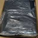 190L (50 Gal) Extra Large Fashion Laundry Hamper 2 Section with Lid, Rolling Laundry Basket Hamper with Handle, Laundry Organizer Storage Cart with Sturdy Metal Frame for Laundry Room, Hotel, black