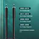 AUTOMUTO 2 Pcs Struts Shock Absorbers Compatible with 2005-2019 for Chrysler 300,2011-2019 for Dodge Challenger,2006-2020 for Dodge Charger,2005-2008 for Dodge Magnum with 5797 Auto Shocks - Rear
