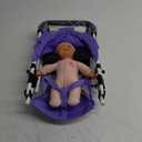 Baby Doll Collection Anivia Doll Stroller Heart Design Gifts for Toddlers and Girls Foldable Doll Stroller (Purple)