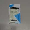 NITITOP Compatible with iPhone 12 Pro Max Case Silicone Cute Flower Floral Sunflowers Pattern for Women Girl Trendy Slim Fit TPU Silicone Shockproof Full Camera Protection Cover - Green