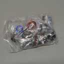 Hibbent 11 Pieces Faucet Adapter Kit, Kitchen Sink Brass Aerator Adapter Set, Male Female Sink Faucet Adapter Connecting Style Faucets, Standard Hose, Chrome Finished