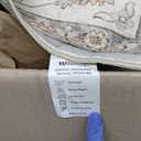 WITSHOCK 7x9 Area Rugs for Living Room: Machine Washable Non Slip Vintage Carpet - Low Pile Lightweight Print Rug for Bedroom Dining Room - Stain Resistant for Household - Pet Owners (Light Blue)