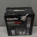 Mueller Multistick 5-in-1 Immersion Blender Handheld,12 Speed Hand Mixer-Turbo Boost,Heaviest Duty Copper Motor,Titanium reinforced Blades Hand Blender,Milk Frother Wand,Whisk,Beaker,Chopper,Grey