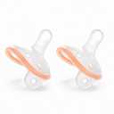 Thumb Shape Baby Pacifiers 0-18 Months 2 Pack Heat-Resistant PPSU Shield | Lightweight One-Piece Silicone Design | Daily Rotation Backup | 6 Air Holes Better Airflow | Secure StayPut Fit | BPA-Free