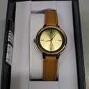 Amazon Essentials Women's Faux Leather Strap Watch
