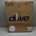 Drive Medical Lightweight Folding Transport Wheelchair - Reliable Mobility Support - Durable Steel Frame - Swing-Away Footrests - Compact Travel Design - Silver (1 Count (Pack of 1))