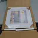 VNVNK 15x15 Frame White, Perfect for 15x15 Inch Picture without Mat or 11x11 Inch Picture with Mat, Home Wall Decor Picture Frame-1 PCS