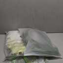 5.9 Ft Large Paper Artificial Flowers,Giant Flowers for Decoration,Standing Huge Handcrafted Poppy Flowers for Garden,Hotel,Office,Photography Props,Wedding,Art Gallery,Shop Window Display(B-White) (Small Set White)