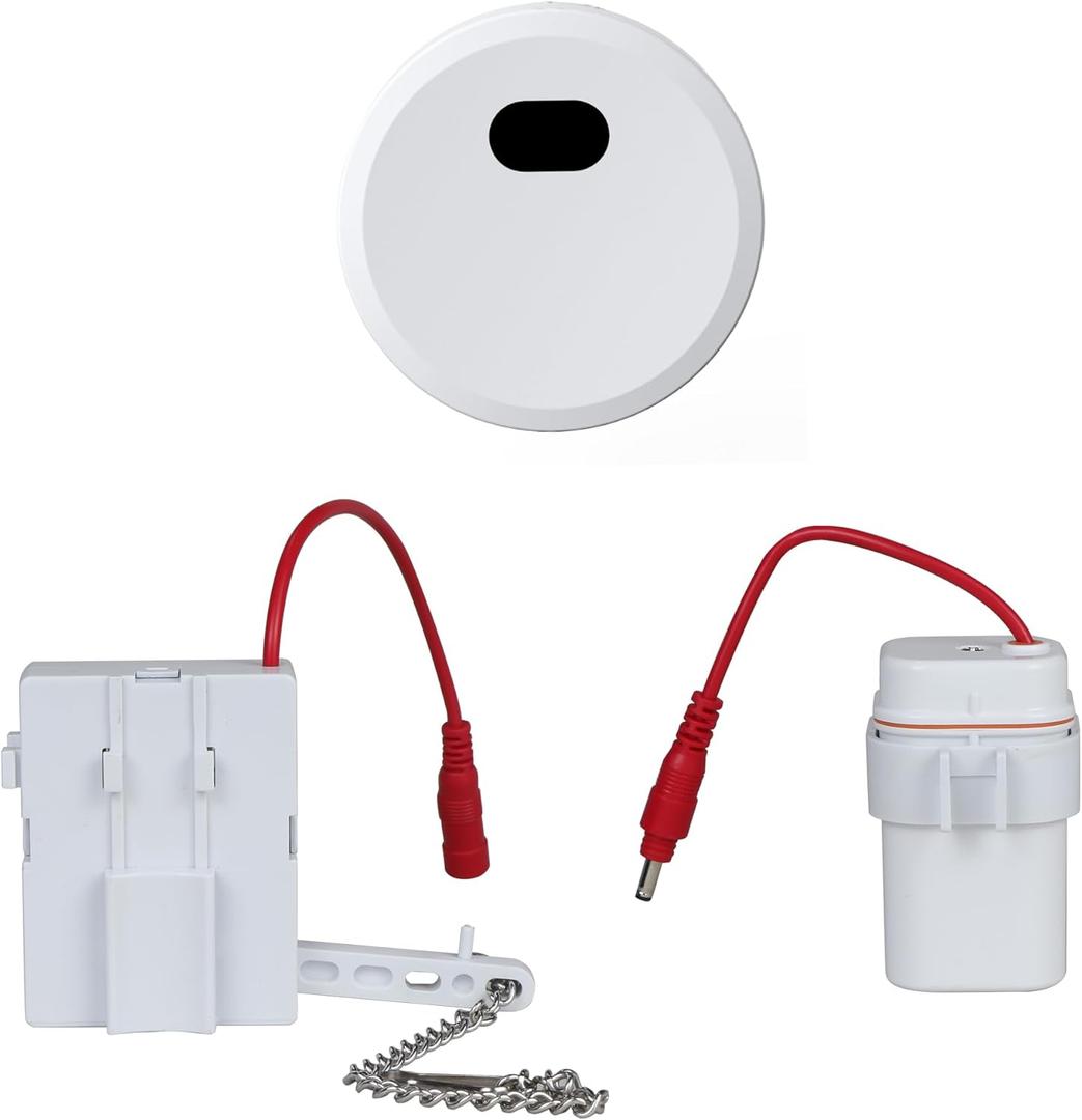 Automatic Toilet Flusher Kit, Touchless Motion Sensor Flush for Toilet, 12” Sensor Range, BatteryPowered, Easy Install, Compatible with Most Toilets CN27B KERDE