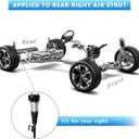 Rear Right Air Suspension Strut Shock Absorber for Mercedes-Benz W221 S350 S400 S450 S550 S600 CL550 CL600 CL63 CL65 AMG Replaces OE 2213205613 2213202213