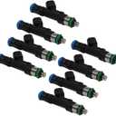 Fuel Injector, OCPTY 8pcs 4 Holes Replacement Fuel Injectors Engine Part fit for 04-09 for Ford for E-150/ for E-350 Super Duty, 04-05 for Ford for E-150 Club Wagon/ for E-350 Club Wago