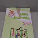 Puppy Play Gym - PVC Frame with 9 Hanging Toys for Small Dogs to Keep Them Busy, Dog Jungle Gym Center for Entertainment, Teething & Mental Stimulation