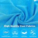 MENOLY 6 Pack Cooling Towels, 40"x12" Cooling Towels for Neck and Face with Breathable Carrying Bags,Soft Microfiber Instant Cooling Rags, Gym Workout Sweat Towel for Sports, Yoga, Camping, Running