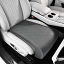 Coverado Car Seat Extender Leg Support, Leather Leg Extender Cushion for Car Seats, Waterproof Car Seat Cushions Universal Fit for Most Vehicles (Gray)
