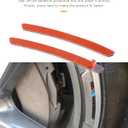 4PCS Car Stickers,Car Accessories Automotive Logo Stickers,3D Tricolor Flag Emblem Badge Carbon Fiber Cars Wheel Sticker,Universal Wheel Decals for Auto Rims,Suitable for Most Vehicles (B)