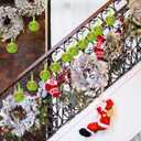 2 x Liliful 18 Pcs Lime Green Furry Christmas Ball Ornaments3.15 Inch Bow Xmas Furry Ornaments Hanging Christmas Pom Pom Ball Decorations for Home Xmas Tree Party Supplies Wall Decor(Style 1,Green)