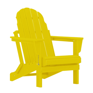 Restcozi Adirondack Chairs, HDPE All-Weather Adirondack Chair, Fire Pit Chairs (Folding, Yellow)