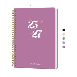 Monthly Planner 2025-2027, 2 Year Months Planner Calendar 2025-2027, July 2025 - June 2027, 7" x 10", 25-27 Monthly Calendar Planner, 24 Months, Perfect for School Office Home Planning - Purple