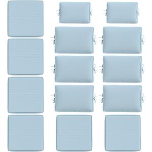 14 Pcs Outdoor Cushion Slipcovers All-Weather Patio Cushion Covers, Replacement Waterproof with Zipper for Patio Furniture, Sectional Couch 3 Sizes, Covers Only, 26" x 26" x 4"