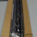 Shower Curtain Rod Adjustable 43-78 inch, 1"Diameter Spring Tension Curtain Rod No Drill, Anti-Rust Non-Slip Shower Rod, Black Shower Curtain Rod for Bathroom Tension