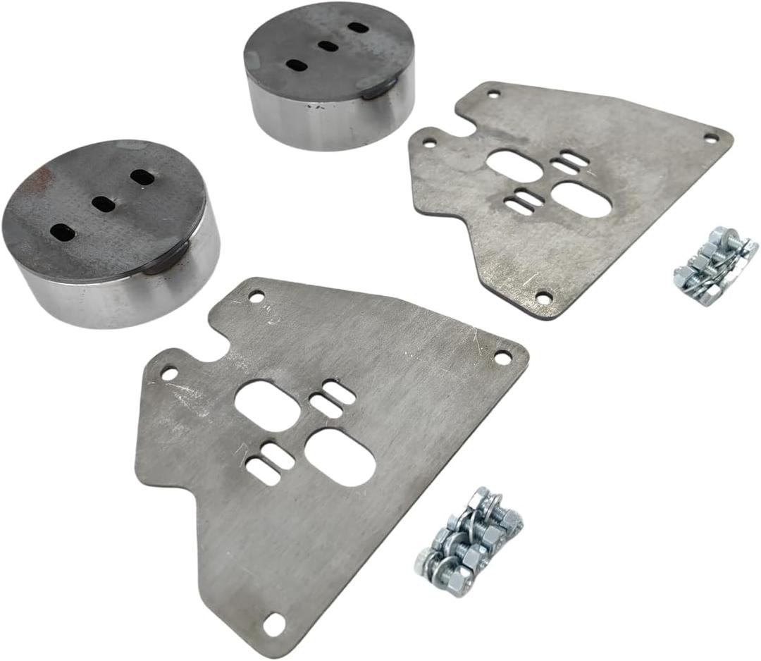 YANGCAN Bolt-on Front Air Ride Suspension Bracket Set Comptible with 1963-1987 Chevry GM C10 C20 Suburban, Blazer, Step Van 1963-1987