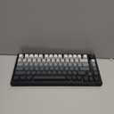 Gurjot Wireless Mechanical Keyboard, 75% Hot Swappable Custom Keyboard with Knob,PBT Keycaps,BT5.0/2.4GHz/USB-C,RGB Backlit, Mechanical Gaming Keyboards for PC/Tablet/PS/Xbox (Black gradient gray)