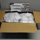 16 Pack Extra Large Heavy Duty Moving Bags, Clear Storage Bins with Lids, Reinforced Handles & Heavy-Duty Zippers Moving Boxes Storage Bags Totes for Clothes Packing, Dorms, College Supplies, Clear