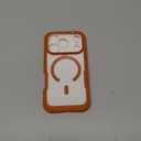 Diaclara Magnetic Designed for iPhone 17 Pro Case 6.3'' [Full Camera Protection] Full Body Bumper,[Compatible with MagSafe] Military Drop Proof Phone Case w/Built-in Screen Protector,Orange