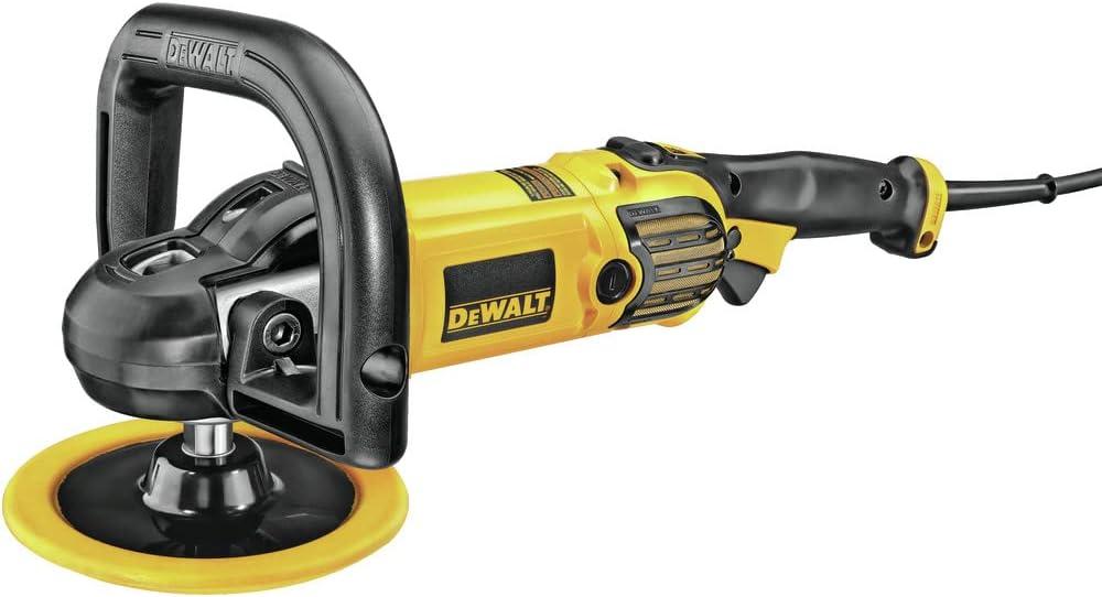 DEWALT Buffer Polisher, 7-in-9-in, 12 amp, Variable Speed Dial 0-3,500 RPMs, Corded (DWP849X)