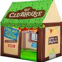 SweHouse Kids Play Tent Indoor: Clubhouse Tent for Toddler with Roll-up Door & Windows Playhouse - Boy Girl Tent Outdoor Birthday Gifts Toys