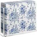 HBlife Acrylic Paper Napkin Holder for Kitchen - Clear Waterproof Vertical Stand, for 6.5"x6.5" Disposable Luncheon Paper Dispenser, Modern Square Table Tray for Dinner, Hotel, Restaurant, Bar, Party