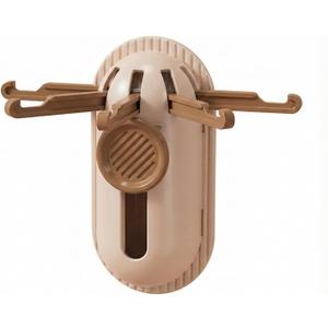 3 x 5-in-1 Key Holder Wall MountAdhesive Multi-Purpose Hooks are Suitable for entryways, Doors, bathrooms, Kitchens, and bedrooms-Ideal for organizing Small Items. (Brown)