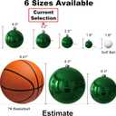 Emerald Green 3.2" Large Christmas Balls - Christmas Tree Decoration Ornaments Shatterproof Hanging Balls for Birthday Halloween Holiday Wedding Decorations Set of 10pcs