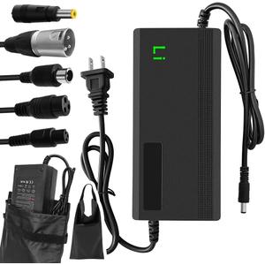 29.4V 3A/5A Charger with 6-in-1 Plug for 36V Lithium Battery Such as Car Truck Lawn Mower Boat Marine Batteries (29.4V5A)