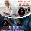 Smart Watch for Men Women Fitness: Make Answer Call Waterproof Digital Mens Watches Running Pedometer Smartwatch Android Phone iPhone Samsung Compatible Sleep SpO2 Heart Rate Monitor Step Tracker