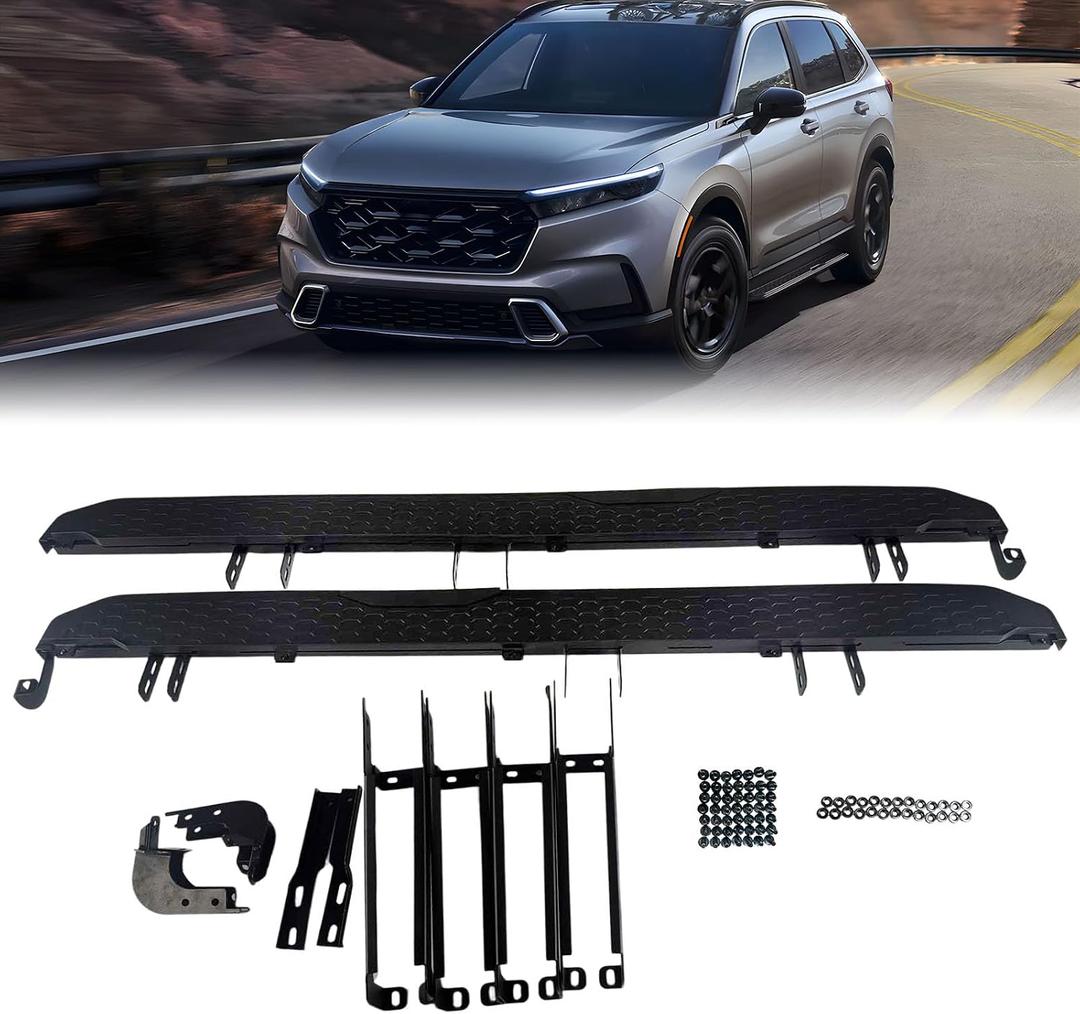 Running Boards Compatible with 2023 2024 2025 2026 Honda CR-V CRV Black Side Steps
