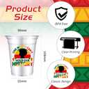 VDESFUEBY Black History Month 12oz Reusable Clear Plastic Cups (40PCS)- African American Heritage Festival Decorative Cups