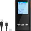 Wireless Barcode Scanner, Onewscan 2 in 1 Mini Portable 1D CCD Inventory Bar Code Reader 2.4G Wireless & Wired Connection for Convenience Store, Supermarket, Warehouse, Library Inventory