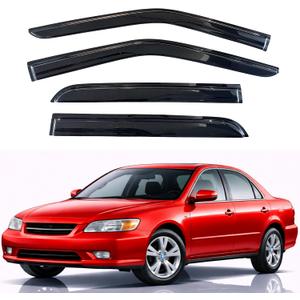 KPY Rain Guards Fit for 1998-2002 Honda Accord, Out-Channel Window Visors Vent Wind Deflectors 4PC, Car Accessories for 98-02 Accord (Sedan Only)