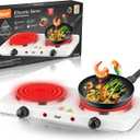 Double Hot plate,Countertop Double Electric Stove,Multifunctional and Portable,2000W High Power,Fast and Uniform Heating,Easy to Clean,Ideal for Home,Kitchens or Travel