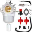 D105 LA115 Carburetor for John Deere D110 D100 LA105 LA125 LA110 697203 JS40 L1742 1742HS S17 Lawn Tractor w/ 17hp 19hp 21hp engine Nikki 697203 594593