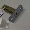 Adjustable Deadbolt Latch 2-3/8'' or 2-3/4'' Backset, Replacement Latch for Single Cylinder Deadbolt, Screws with Rounded Strike Plate, Satin Nickel