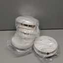 Smoke Detector Carbon Monoxide Detector Combo 10 Year Battery 2 in 1 Smoke Detector, LED Warning Light Indicators, White, 4 Pack