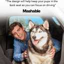 Meadowlark Dog Car Seat Cover, X-Large Heavy Duty Pet Seat Cover for Back Seat, Extra Padded Non-Slip Dog Hammock, Water-Resistant Back Seat Protector for Cars Trucks and SUVs (64 W x 60" L) (Gray Camo)