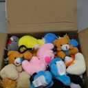 28 Packs Valentines Day Gifts for Kids Girls Boys with Valentines Stuffed Animal Keychain Valentine Cards for Kids Classroom Exchange Gifts Mini Animal Plush Toys Valentines Party Favor School Prizes