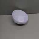 bUCLA 12 Pack White Plastic Serving Bowls - 20 OZ Angled Party Table Salad and Fruit Bowls Disposable for Chip&Candy, Ideal for Wedding