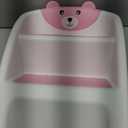 Folding Kids Step Stool for Bathroom and Potty Training,Anti-Slip, Anti-Tip A-Frame Design with 10-Second Setup-Potty 2 Step Stool for Toddlers (Pink)