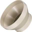 PATIKIL 6" to 4" Duct Reducer Connector, Heating Cooling Ventilation Tube Fire-Resistant Increaser Adapter Pipe Fitting for Vent System